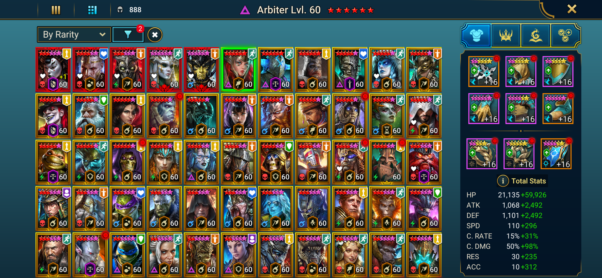 [6 Mythical Champions][20.51M] Lady Mikage+1,Arbais,Aphidus,Calamitus,Embrys + 192 LEGENDARY (Leonardo+Donnie+Raph+Mich(5*),Titus(5*)+Wixwell(5*) x2,Tormin x2+Hilvi,Arb(6*) 406,Gurgoh(6*),SG,Lamasu,Armanz(5*),Harima x3,Trunda x2,Gnut,Predator,Noldua,Kassandra,Fabian(5*),Rotos x2,Yukimasa,Zaharis,Tholin,Michinaki,Shyek+Krokhad x2,Thor,Elva,Eostrid,Ukko,Padraig,Falmond…) + 1k UNM + 1k NM HYDRA + RTA AVATAR + Mythic relic x2