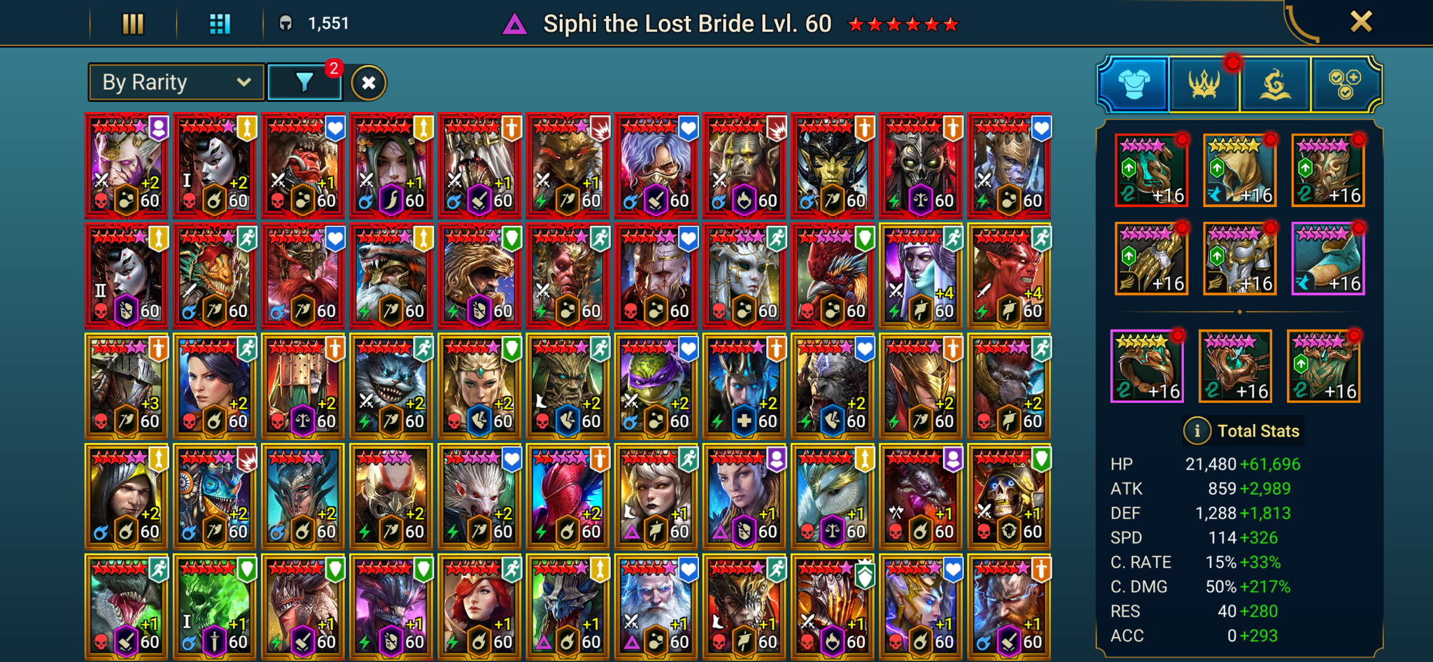 [28 Mythical Champions][47.11M] Lady Mikage+2(5*)/x2,Galathir+2(5*),Ashnar+1(6*),Nell+1(6*),Siegfrund+1(6*),Mezomel+1(5*),Toshiro(6*),Gizmak(6*),Aphidus(6*),Calamitus(6*),Gharol(6*),Lazarius,Arbais,Frolni,Fjorad,Androc,Galleus,Embrys,Karnage + 435 LEGENDARY (Marius(6*),Taras(6*)/x2+Marichka(6*),Titus(6*)+Senna+1(6*)+Wixwell(6*),Leonardo+Donnie+2/x2+Raph+Mich,Siphi(6*) 440+Rotos,Narses+Ankora+1/x2,Acrizia(6*)+Gnut(6*)/x3,Graazur(6*),Tormin(6*),Sulfuryion,Nekhret,Chalco,Queen of Hearts,Armanz(6*),Fabian(6*),Chesire+2(6*),Pythion+1(6*),DK+1(6*),Michinaki+1(6*),Helicath+1(6*),Vulkanos+1(5*),Praeva+1(5*),Predator,Firrol(6*),Oella(6*),Harima,Trunda(5*),Edward(5*),He-Man(6*),Freyja+2(5*),Glaicad+2(5*),Shyek+1+Krokhad,Ukko+2,Othorion+1,Yukimasa…) + 1k UNM + 1k NM HYDRA + 1k UNM Chimera + 25 SD/25 SHOGUN AUTO + RTA AVATAR + Mythic relic x4
