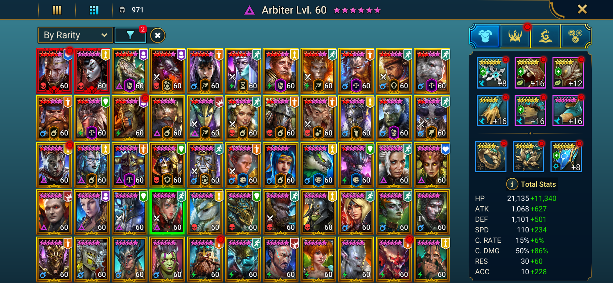 [2 Mythical Champions][7.36M] Embrys,Lady Mikage + 141 LEGENDARY (Arb,Pheidi,Titus,Queen,Armanz,Krisk,Eostrid x2,Noelle+Nic,Hatter,Ursuga,Lamasu,Tormin,Ukko,Fabian,Chesire,Donnie+Raphael+Michel,Ankora x2…) + 3755 Gems
